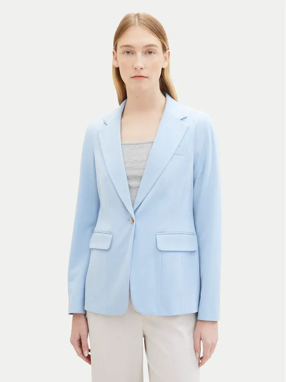 Tom Tailor Σακάκι · Γαλάζιο · Regular Fit