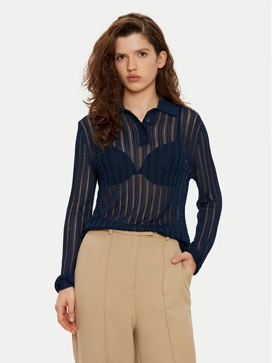 Πουλόβερ · Σκούρο μπλε · Slim Fit