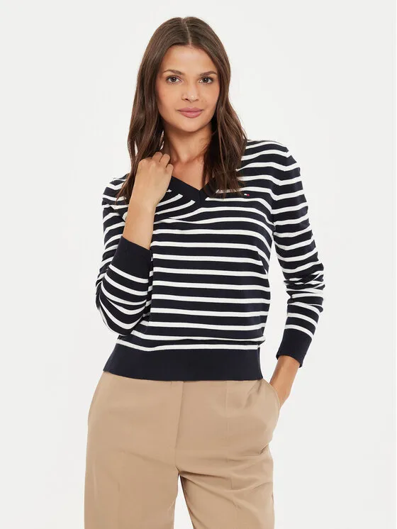 Tommy Hilfiger Πουλόβερ · Σκούρο μπλε · Regular Fit