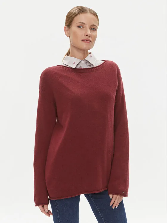 Πουλόβερ · Κόκκινο · Relaxed Fit
