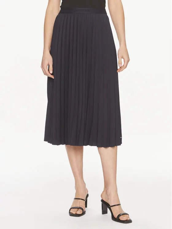 Tommy Hilfiger Πλισέ φούστα · Σκούρο μπλε · Midi