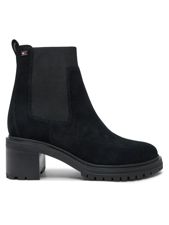 Tommy Hilfiger Μποτάκια με λάστιχο · Μαύρο · 6 cm