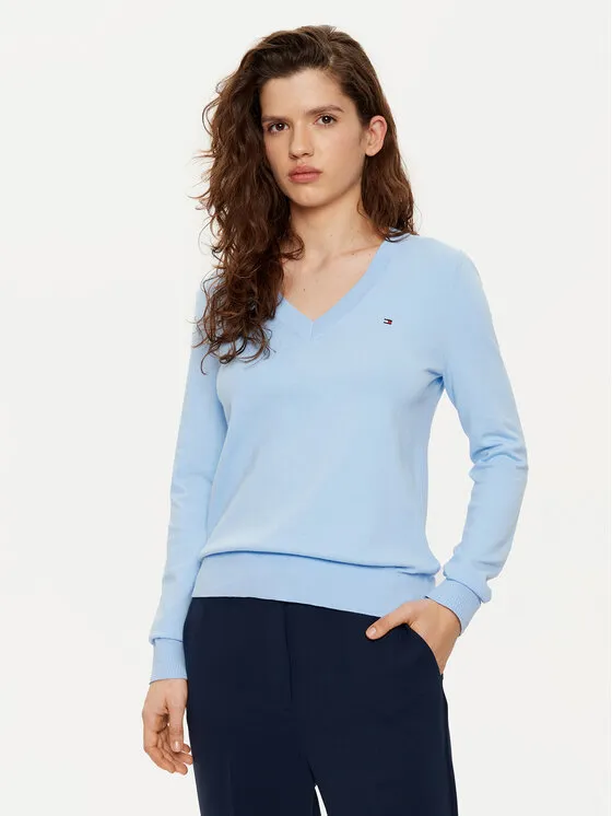 Tommy Hilfiger Πουλόβερ · Γαλάζιο · Regular Fit