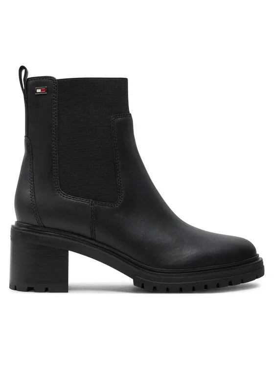 Tommy Hilfiger Μποτάκια με λάστιχο · Μαύρο · 6.5 cm