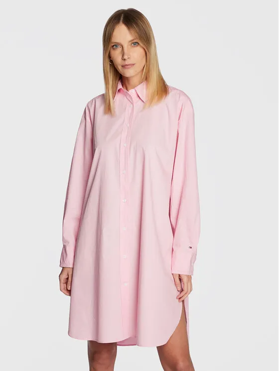 Φόρεμα πουκάμισο · Ροζ · Mini