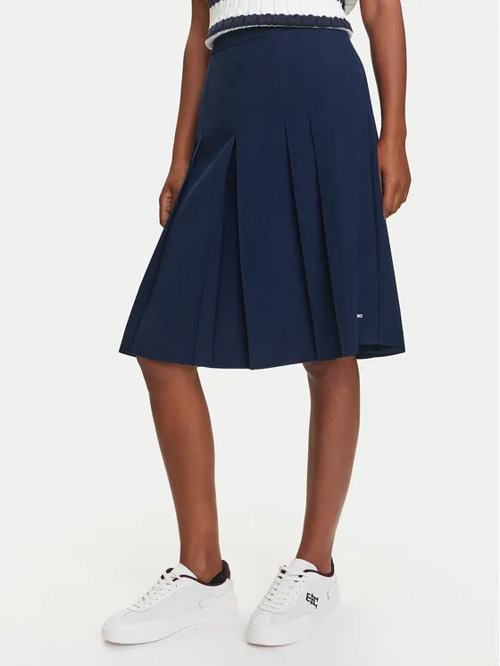 Tommy Hilfiger Πλισέ φούστα · Σκούρο μπλε · Midi