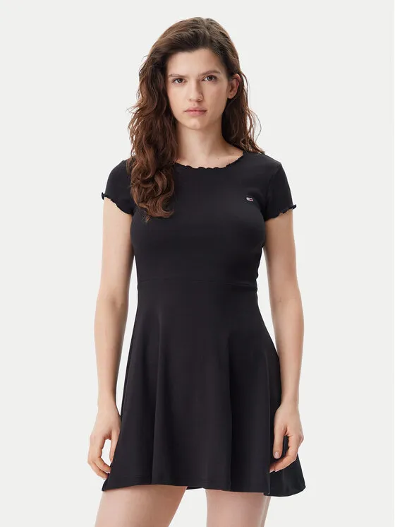 Tommy Jeans Φόρεμα καλοκαιρινό · Μαύρο · Mini