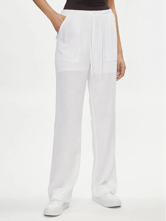 Tommy Jeans Παντελόνι υφασμάτινο · Λευκό · Relaxed Fit