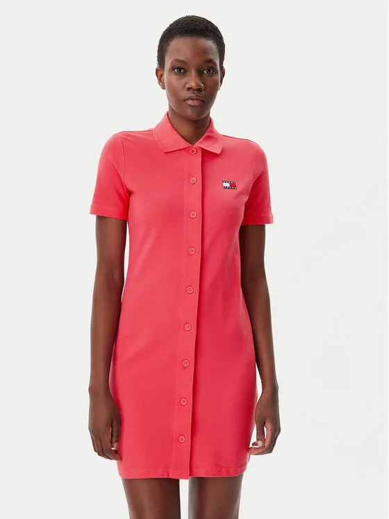 Tommy Jeans Φόρεμα καθημερινό · Ροζ · Mini
