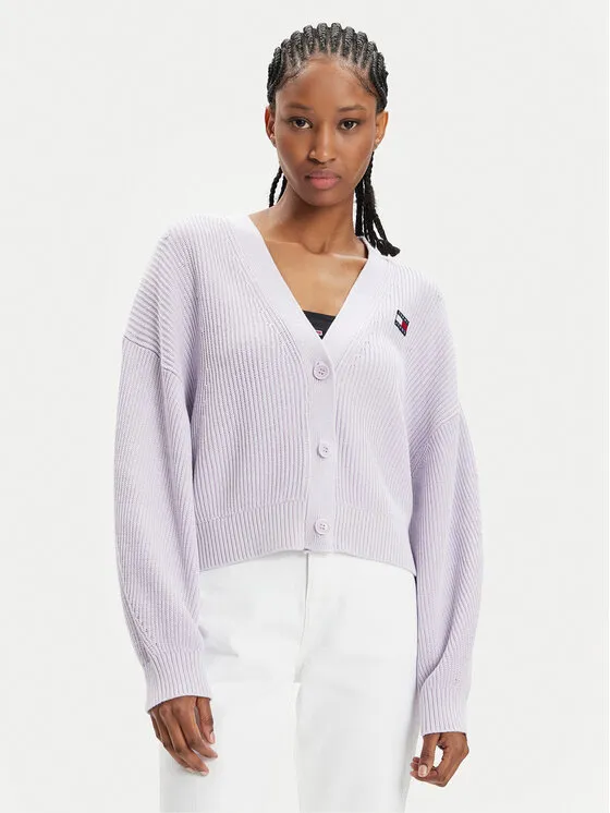 Ζακέτα · Μωβ · Relaxed Fit