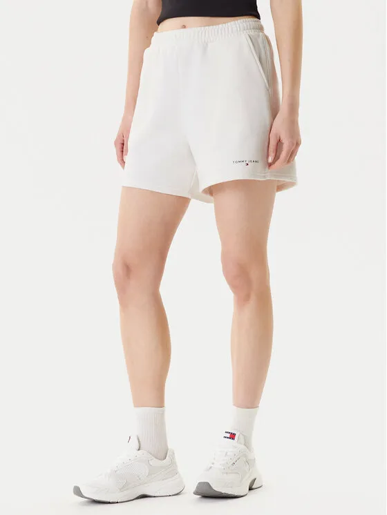 Tommy Jeans Αθλητικό σορτς · Εκρού