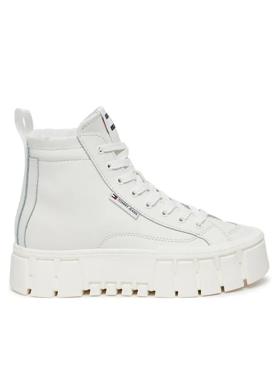 Tommy Jeans Μποτάκια · Λευκό