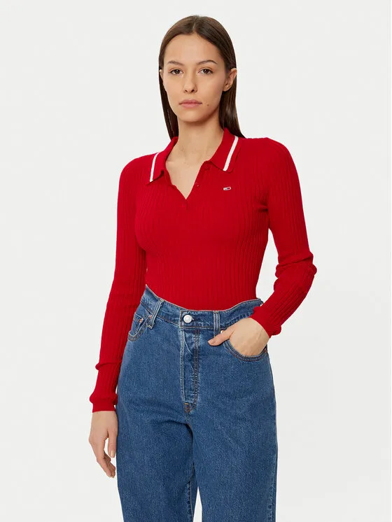 Πουλόβερ · Κόκκινο · Slim Fit