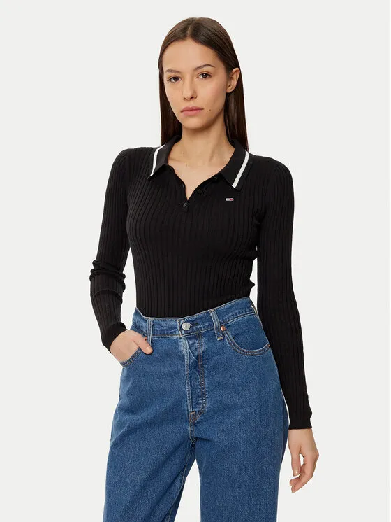 Πουλόβερ · Μαύρο · Slim Fit