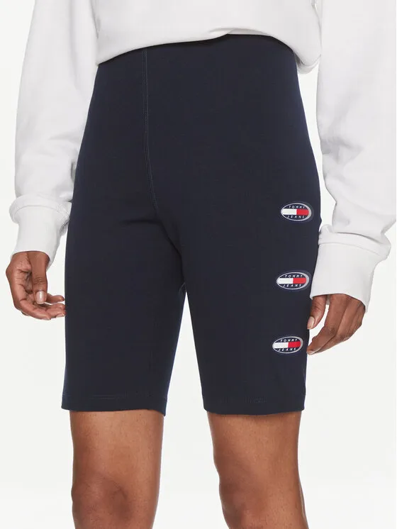 Tommy Jeans Κολάν Ποδηλασίας · Σκούρο μπλε