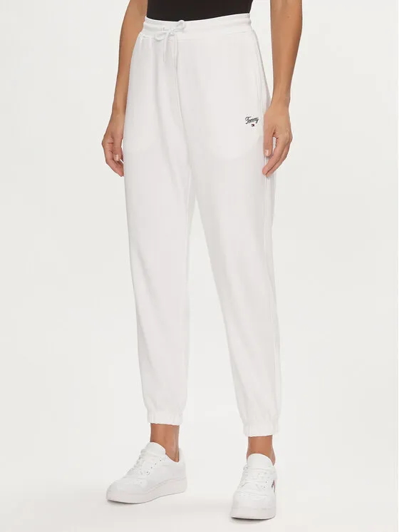 Tommy Jeans Παντελόνι φόρμας · Λευκό · Relaxed Fit