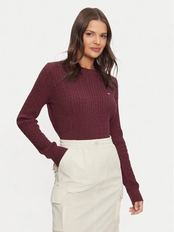Tommy Jeans Πουλόβερ · Ροζ · Regular Fit