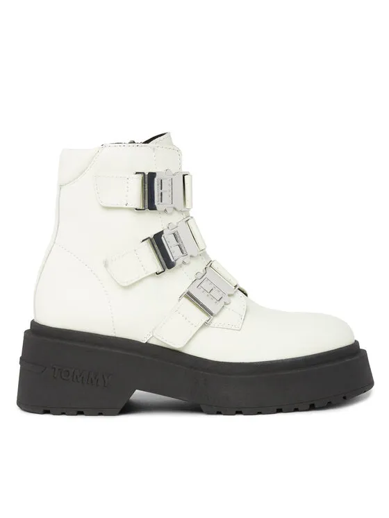 Tommy Jeans Μποτάκια · Εκρού