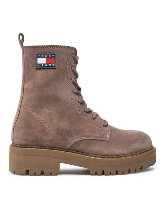 Tommy Jeans Μποτάκια · Καφέ