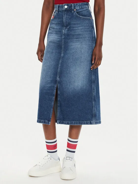 Tommy Jeans Φούστα τζιν · Μπλε · Midi
