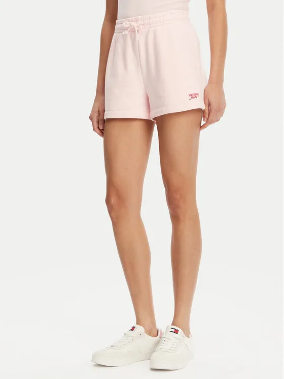 Tommy Jeans Αθλητικό σορτς · Ροζ