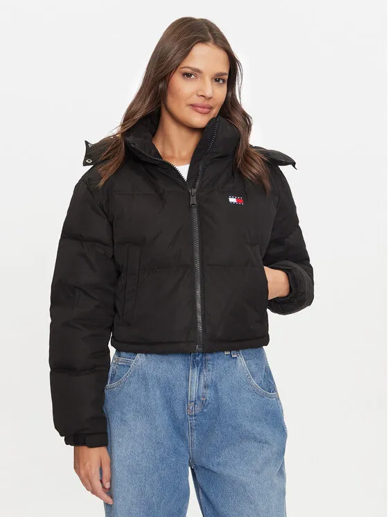 Tommy Jeans Μπουφάν πουπουλένιο · Μαύρο