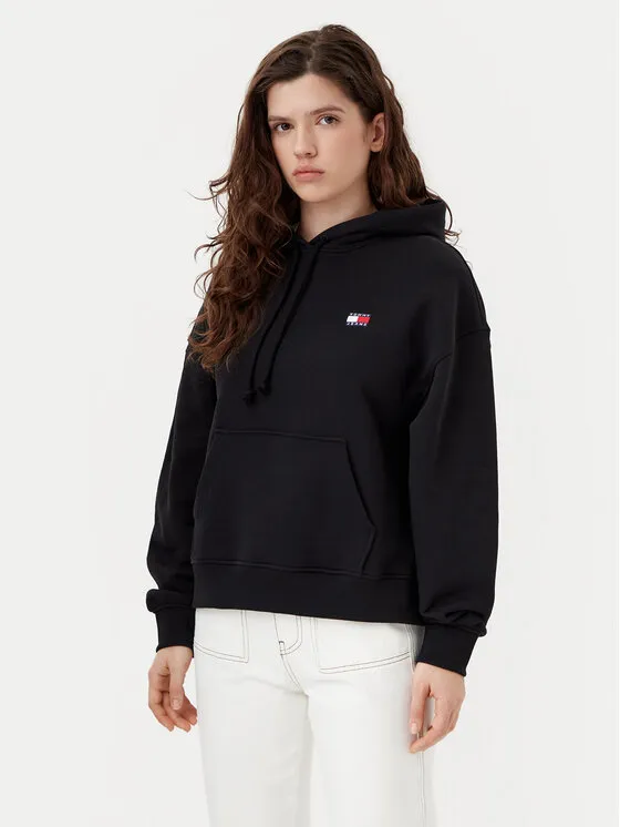 Tommy Jeans Μπλούζα · Μαύρο · Relaxed Fit