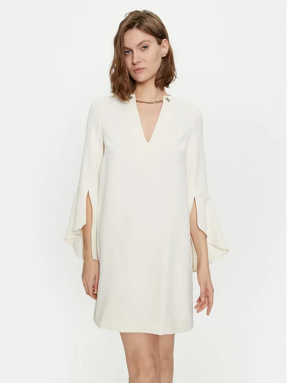 Φόρεμα κοκτέιλ · Εκρού · Mini