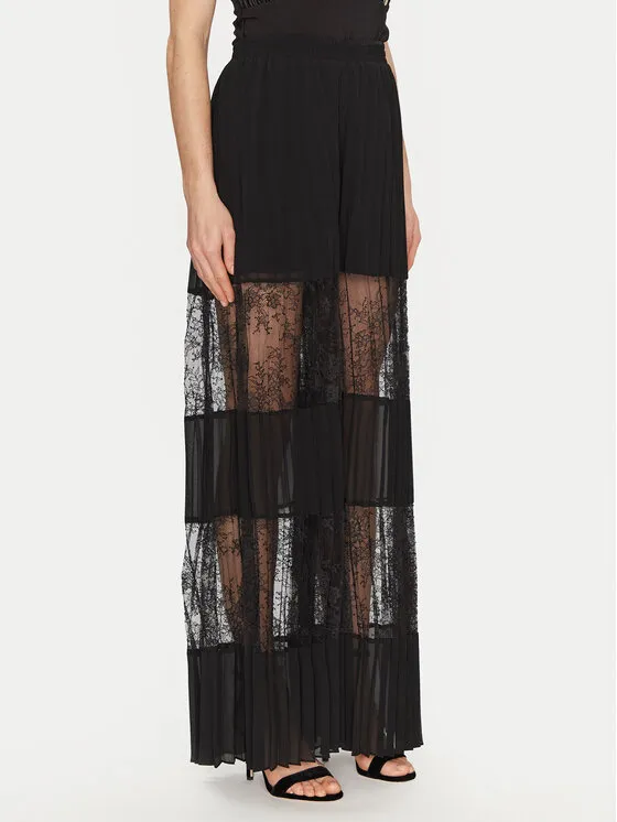 Παντελόνι Palazzo · Μαύρο · Regular Fit