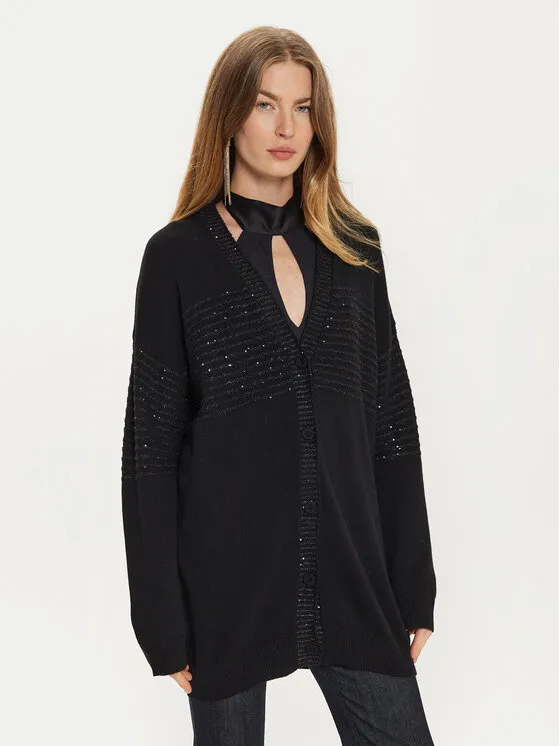 Ζακέτα · Μαύρο · Relaxed Fit