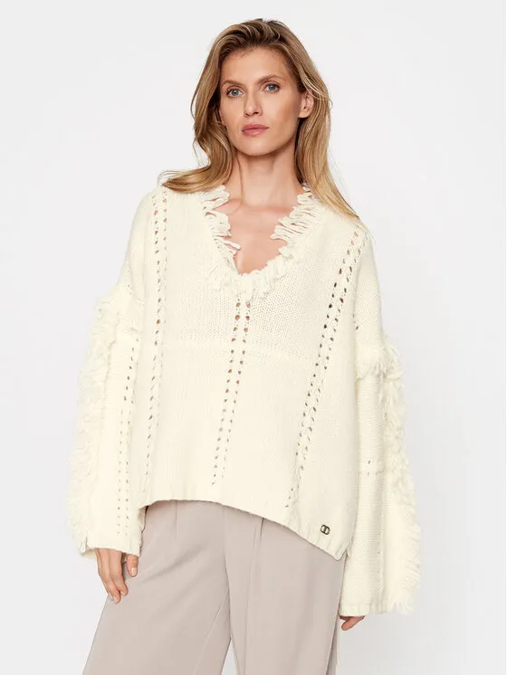 Πόντσο · Εκρού · Relaxed Fit
