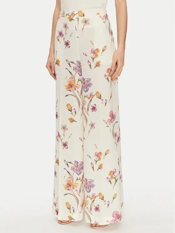 Παντελόνι Palazzo · Εκρού · Regular Fit