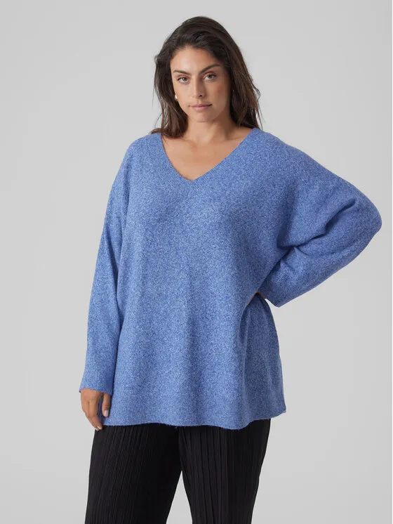 Vero Moda Curve Πουλόβερ · Μπλε · Regular Fit