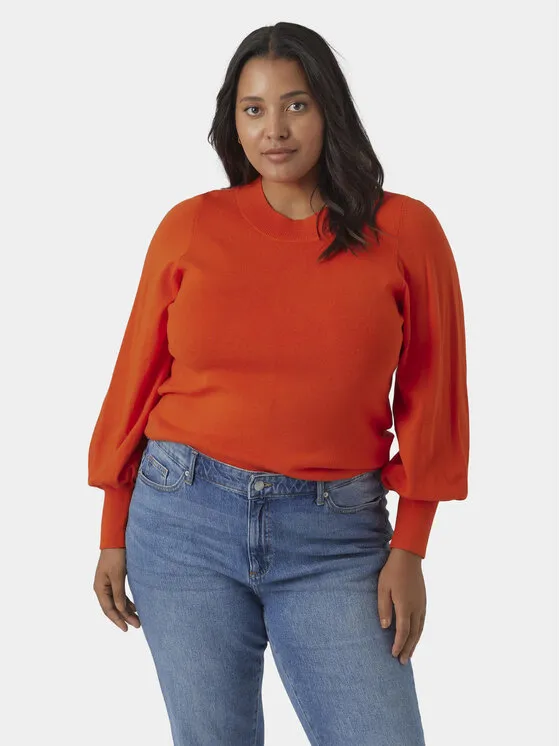 Vero Moda Curve Πουλόβερ · Πορτοκαλί · Regular Fit