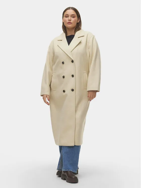 Vero Moda Curve Παλτό μεταβατικό · Εκρού