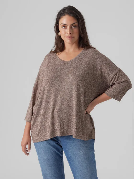 Vero Moda Curve Μπλουζάκι · Καφέ