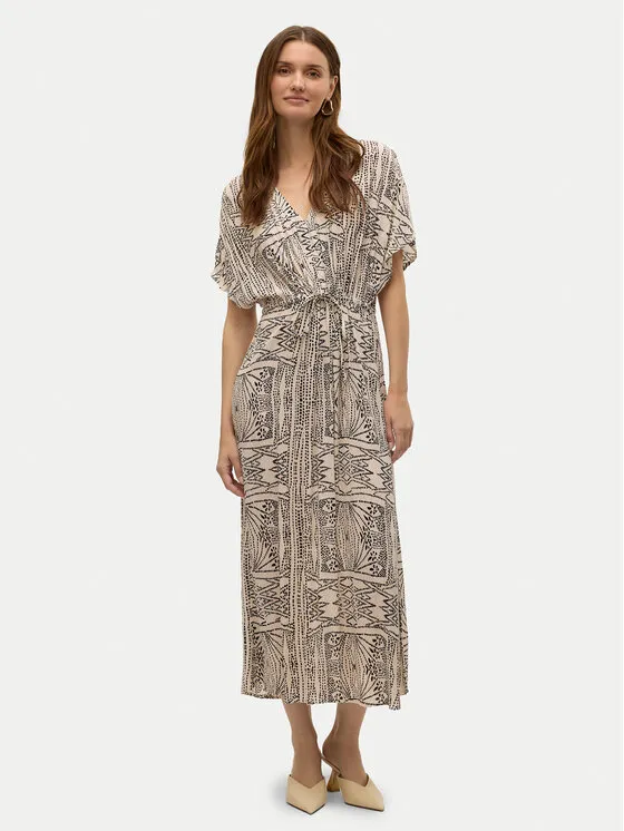 Vero Moda Φόρεμα καλοκαιρινό · Μπεζ · Midi