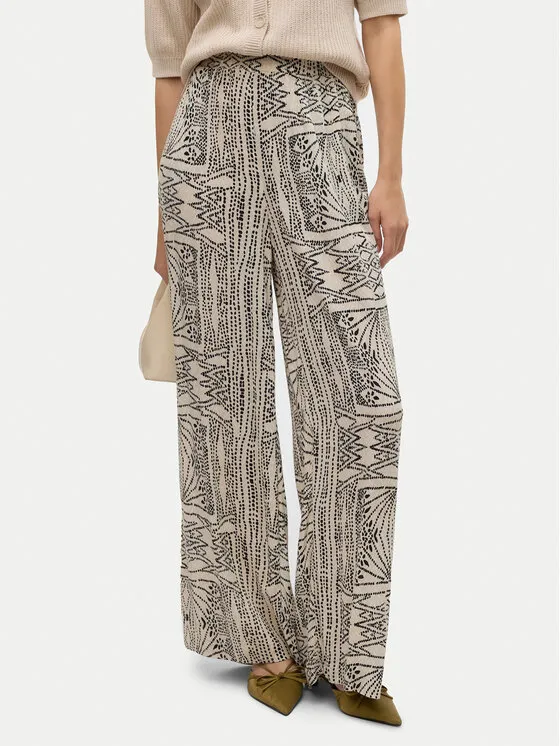 Παντελόνι Palazzo · Μπεζ · Regular Fit