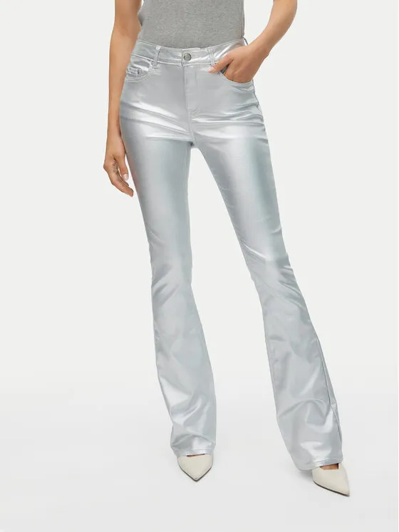 Παντελόνι υφασμάτινο · Ασημί · Regular Fit