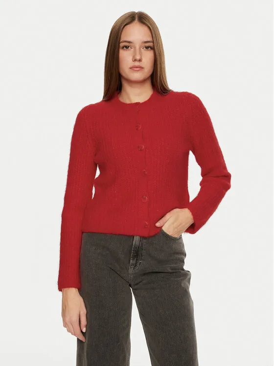 Ζακέτα · Κόκκινο · Regular Fit