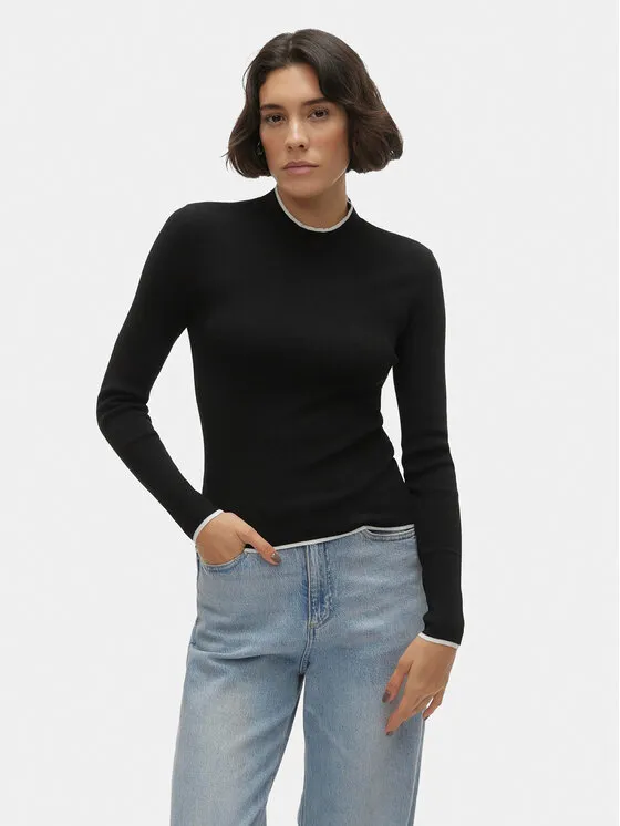 Πουλόβερ · Μαύρο · Slim Fit
