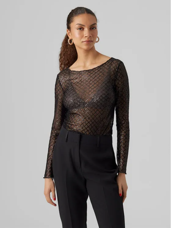 Vero Moda Μπλουζάκι · Μαύρο