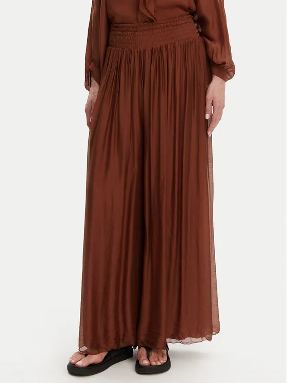 ViCOLO Παντελόνι Palazzo · Καφέ · Regular Fit