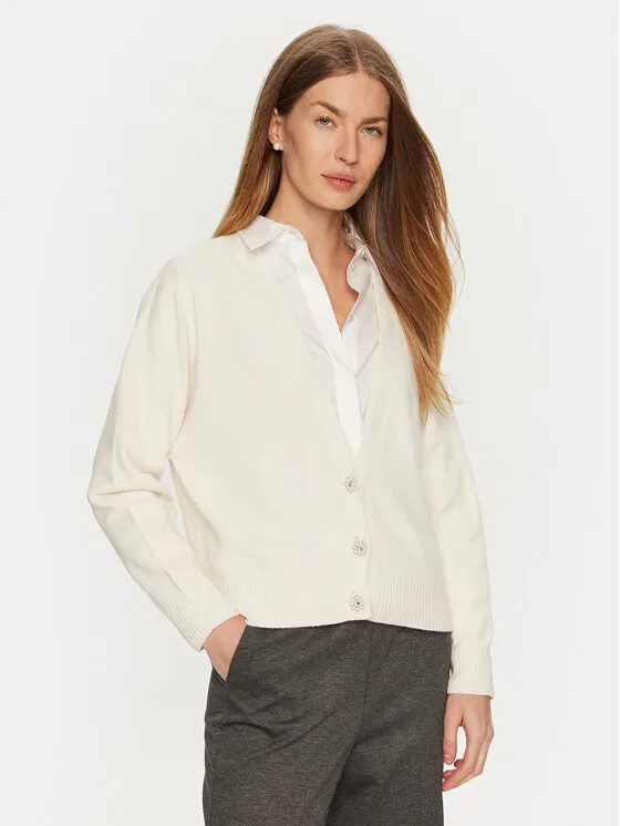 ViCOLO Ζακέτα · Εκρού · Regular Fit
