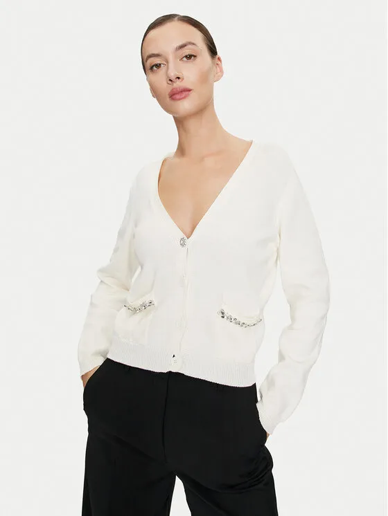 ViCOLO Ζακέτα · Εκρού · Relaxed Fit