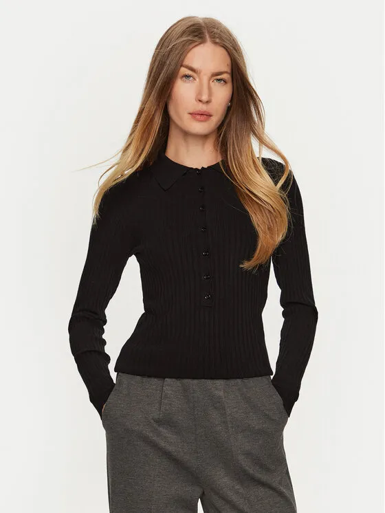 ViCOLO Πουλόβερ · Μαύρο · Slim Fit