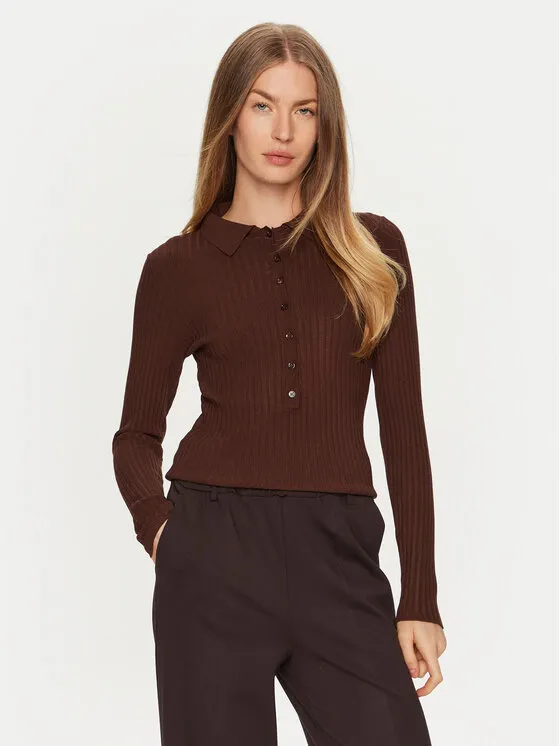 ViCOLO Πουλόβερ · Καφέ · Slim Fit