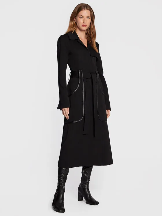 Victoria Victoria Beckham Μάλλινο παλτό · Μαύρο