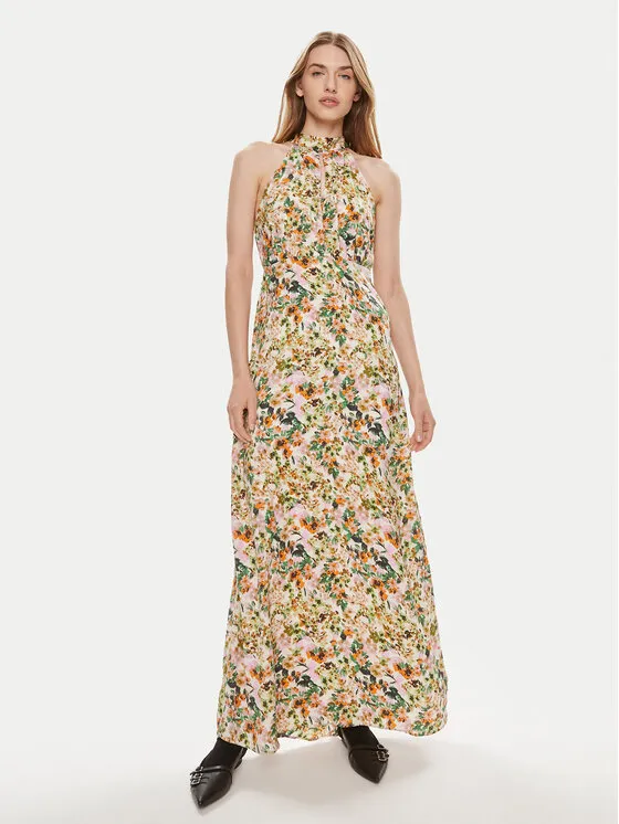 Φόρεμα καλοκαιρινό · Έγχρωμο · Maxi