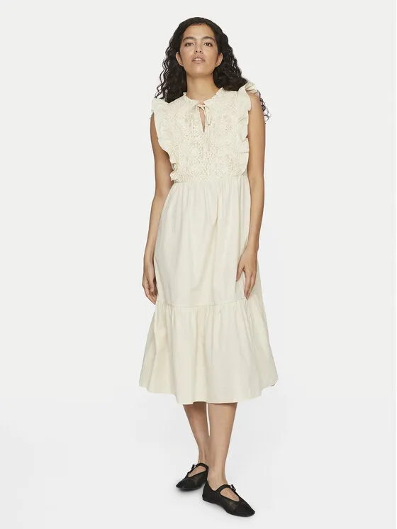 Φόρεμα καλοκαιρινό · Μπεζ · Mini